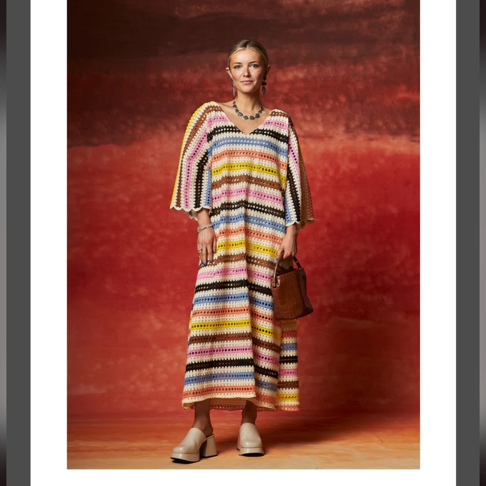 Tela Mercantile Cowgirl Crochet Caftan (new)